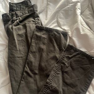 Grey straight cut pants